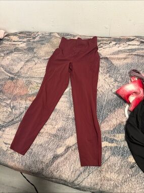 Lululemon High-Waist Burgundy Women's Active Leggings